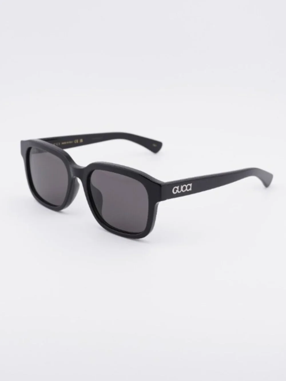 Gucci GG1798SA 001 Sunglasses Black Square Frame, Grey Lenses